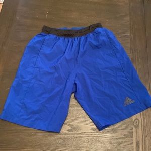 Royal blue adidas shorts